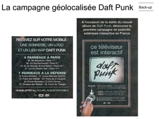 La campagne géolocalisée Daft Punk Back-up 