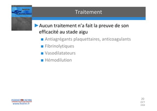 Occlusions vasculaires retiniennes