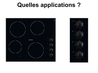 Quelles applications ?
 