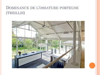 DOMINANCE DE L’OSSATURE PORTEUSE
(TREILLIS)
 