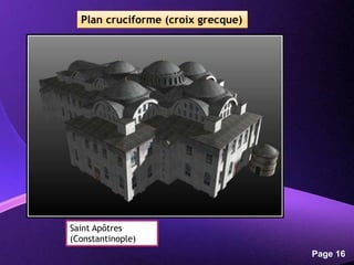 Powerpoint Templates
Page 16
Saint Apôtres
(Constantinople)
Plan cruciforme (croix grecque)
 