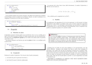 cours TRI selection insertion bublle sort | PDF