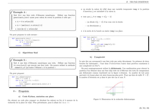 cours TRI selection insertion bublle sort | PDF