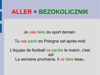 DIRE / powiedzieć je d is (ży di) tu d is il d it nous d isons (un dizą) vous d ites (wu dit) ils d isent (il diz) Oui Non 