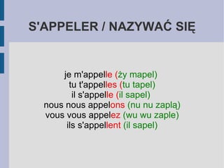 Comment ça va? - jak się masz? 