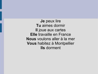 A: Bonjour,  Je m'appelle  Marie, enchantée et vous? (bążur, ży mapel Mari, ąsząte e wu?) B: Bonjour,  Je m'appelle  Peter, enchanté. Miło poznać 