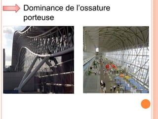 Dominance de l’ossature
porteuse
 