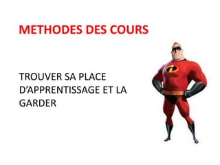 TROUVER SA PLACE
TROUVER LA PLACE
http://www.slideshare.net/alpinproject/comptences-12559540
J’utilise mes
relations
 