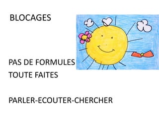 LA PAROLE
LE CAHIER PERSO
MES MOTIVATIONS
L’ECRITURE
DES VIDEOS
LE WEB
LES COURS
…
COURS ENTREPRISE : METHODES
C) DES OUTILS
 