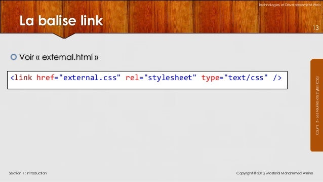 Le Langage CSS