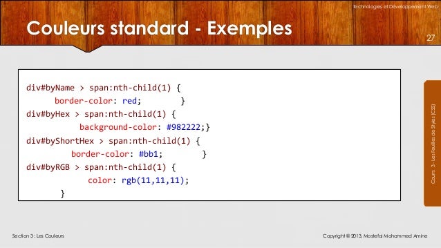 Le Langage CSS