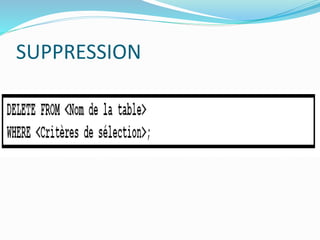 SUPPRESSION
 