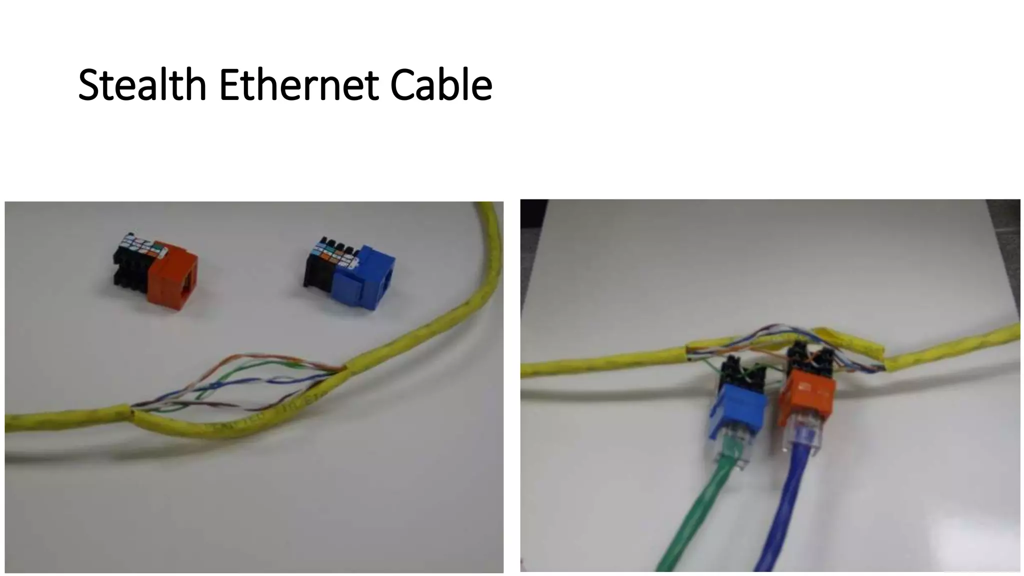 Stealth Ethernet Cable
 
