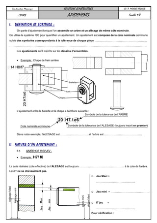 Devoir de Construction Mécanique