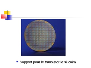  Support pour le transistor le silicuim
 