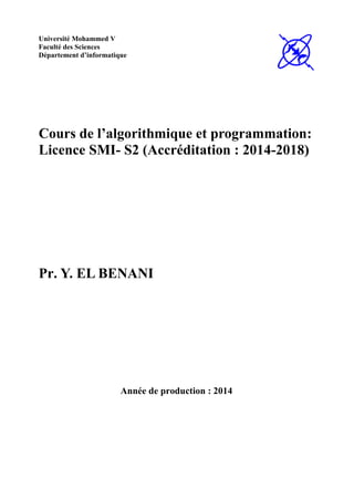 Algorithmique et programmation Algorithmique et programmation | PDF
