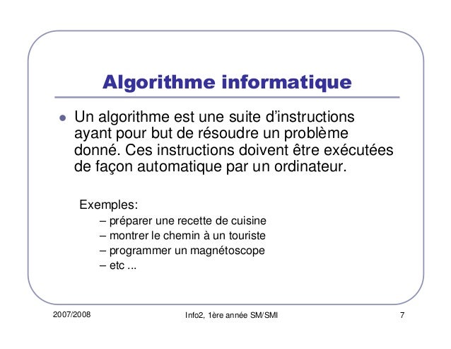 algorithme cours pdf