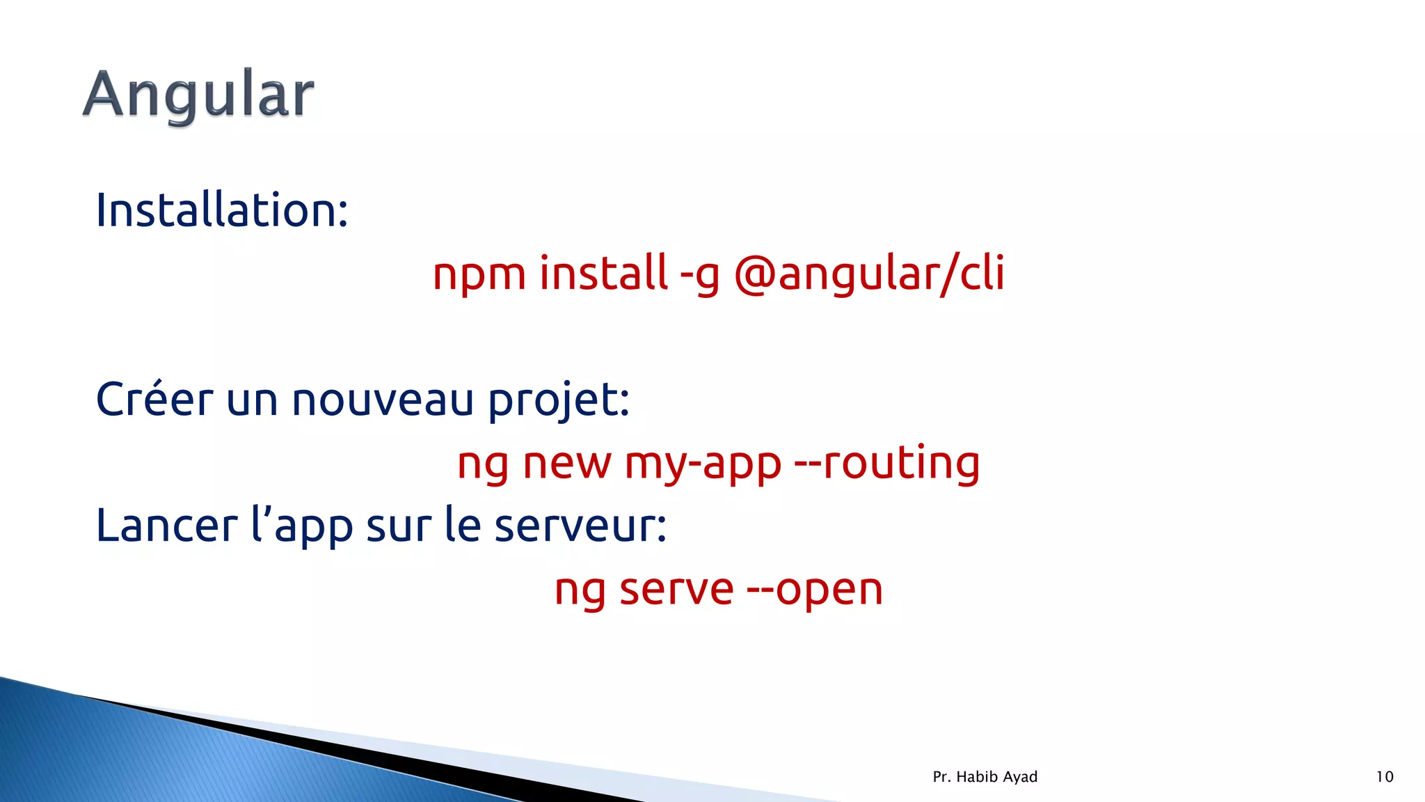 Partie 2: Angular