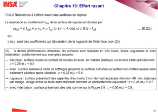 Chapitre 12: Flexion déviée 24
o Si les conditions précédentes ne sont pas satisfaites, il convient de tenir compte de la flexion déviée en intégrant
les effets du second ordre dans chacune des directions. En l'absence d'un dimensionnement précis de la section
vis-à-vis de la flexion déviée, on peut adopter le critère simplifié suivant :
®QHN2017
 