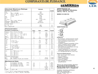 COMPOSANTS DE PUISSANCE
43
 