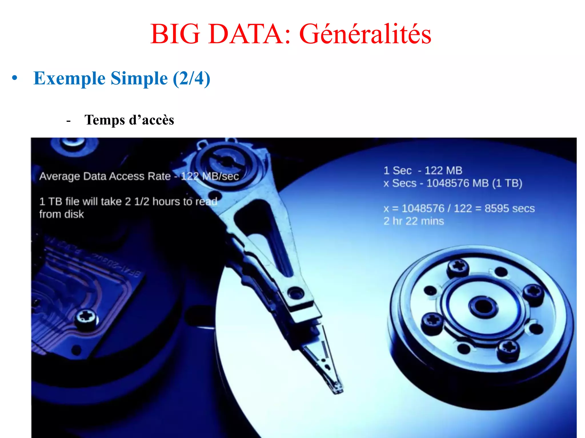 • Exemple Simple (2/4)
- Temps d’accès
25
BIG DATA: Généralités
Amal ABID – Cours GI3 ENIS
 