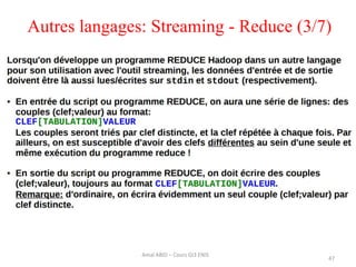 Autres langages: Streaming - Reduce (3/7)
47
Amal ABID – Cours GI3 ENIS
 