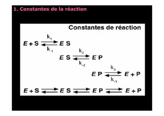 Constantes de la réaction
 