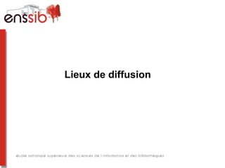 Lieux de diffusion
 