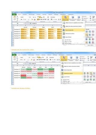 Exemple avec les nuances de couleur :

Exemple avec les jeux d'icônes :

 