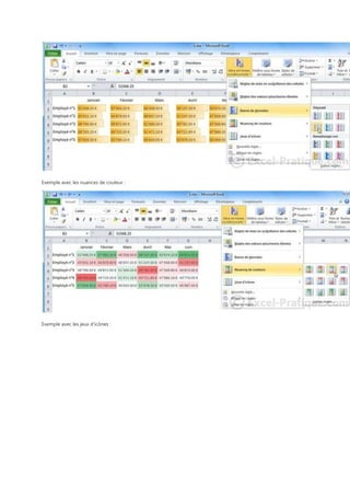 Exemple avec les nuances de couleur :

Exemple avec les jeux d'icônes :

 