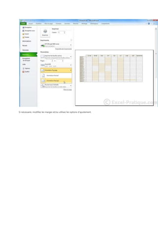 Si nécessaire, modifiez les marges et/ou utilisez les options d'ajustement.

 