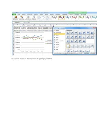 Vous pouvez choisir une des dispositions de graphique prédéfinies.

 