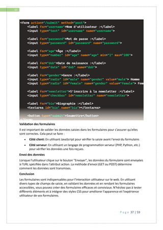 cours complet html et css crée pas afanou dieu donné | PDF
