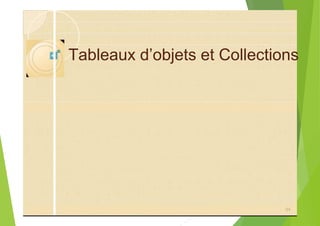 Tableaux d’objets et Collections
94
 