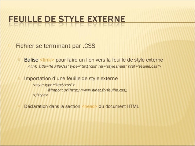 Cours css niveau debutant