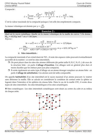 Formule Compacite Cours de cristallographie.pdf