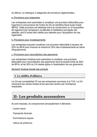 Cours de fiscalité + exercices corriges-S5