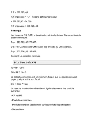 Cours de fiscalité + exercices corriges-S5