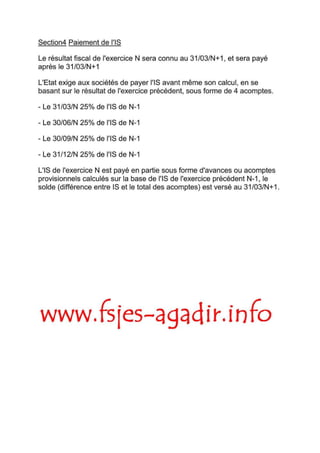 Cours de fiscalité + exercices corriges-S5