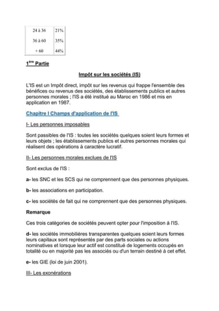 Cours de fiscalité + exercices corriges-S5