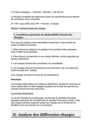 Cours de fiscalité + exercices corriges-S5