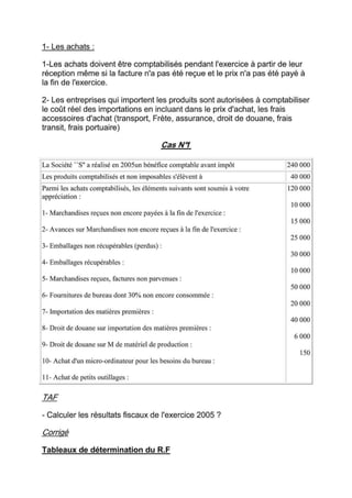 Cours de fiscalité + exercices corriges-S5