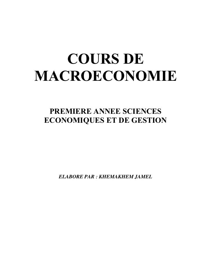 Cours De Macro Economie