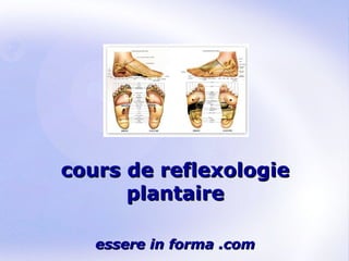 Page 1
cours de reflexologiecours de reflexologie
plantaireplantaire
essere in forma .comessere in forma .com
 