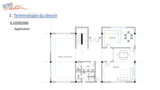 3. Terminologie du dessin
4. COTATIONS
- Application
 