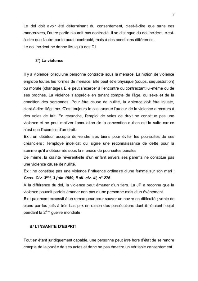 Consentement au mariage dissertation