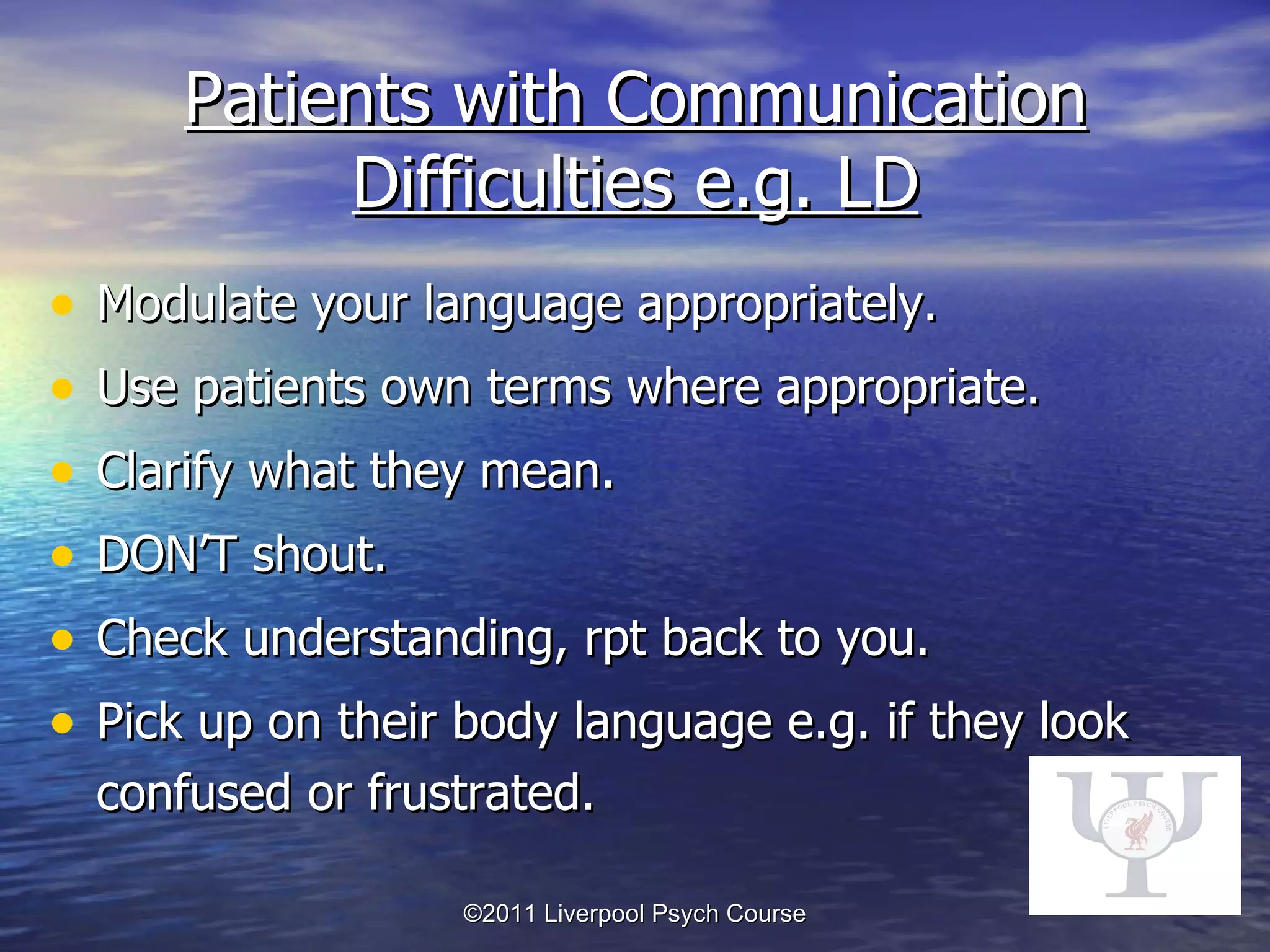 Communication Skills Workshop