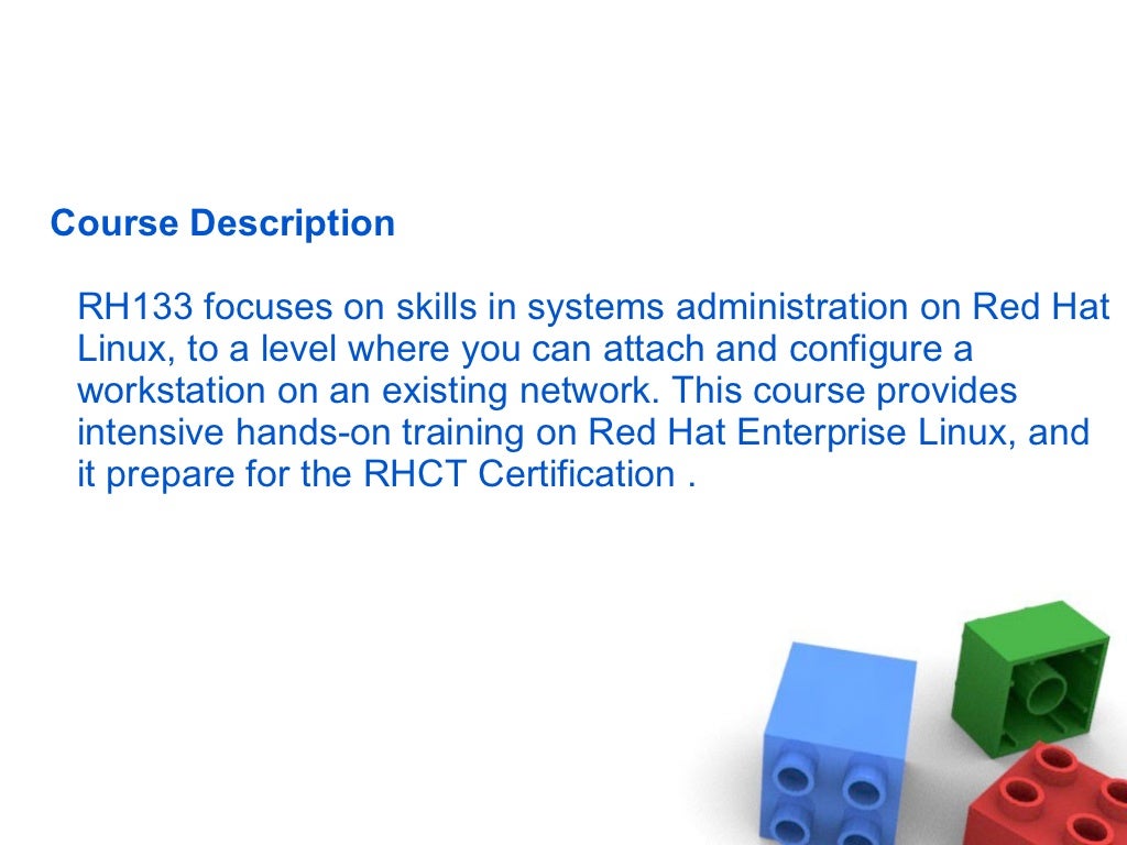 Red Hat Certified engineer course