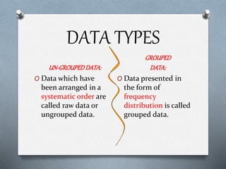 Data Collection in statistics(one topic) | PPT