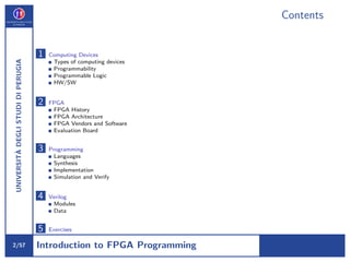 Short course on FPGA programming | PDF